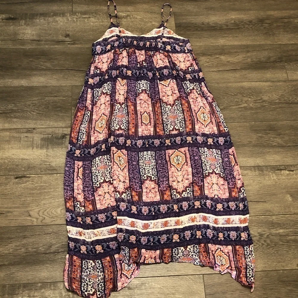Lucky Brand Tapestry Print Sleeveless Midi Dress